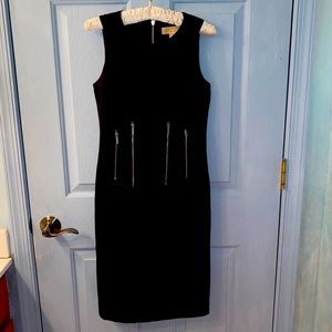 Michael Kors black zipper dress
